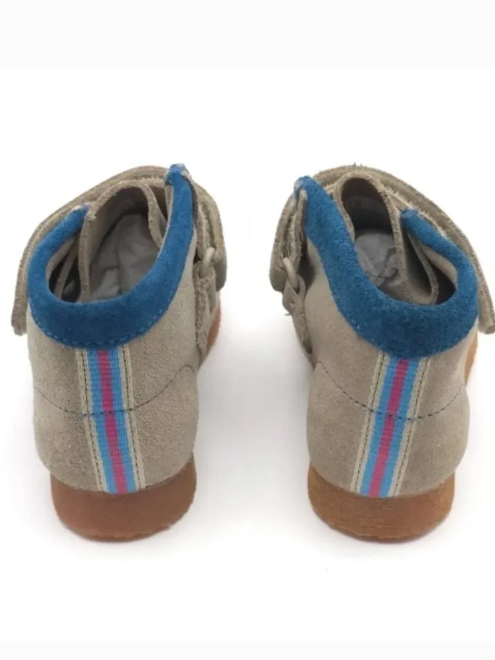 NWT CLARKS Wallabee Bootie Kid Sand Comb Suede LEATHER Boots